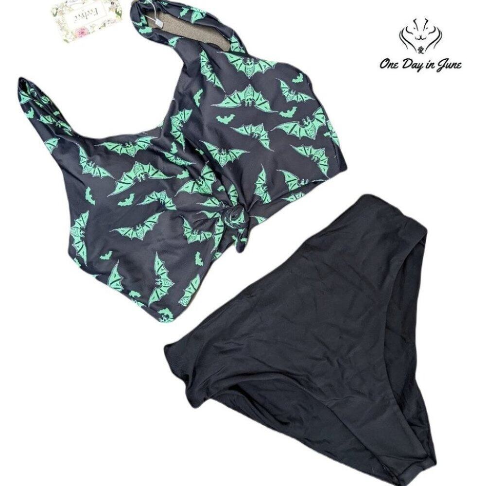 Feelycc Tie Knot Top Bikini Swimsuit Size L